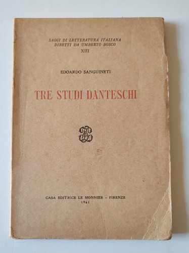 Edoardo sanguineti tre studi - -,