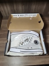 Converse All Star donna taglia 9 collo imbottito argento e bianco alte nuove con scatola