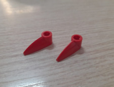 LEGO 41669 x2  Transparent Blu - Bionicle, 1 x 3 Dente con Buco Assale