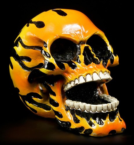 Totenkopf con fiamme teschio - fiamme,