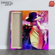 Michael Jackson QUADRO POP ART Stampa su Tela ALTA' QUALITA' MODERNO ARTE ARREDO