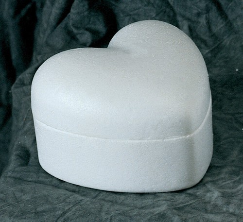 Forma polistirolo cuore - polistirolo, h