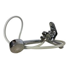 RUBINETTO MISCELATORE VASCA DA BAGNO METALLO CROMATO INNESCO DOCCINO tubo gomma