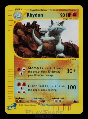 Pokemon card rhydon 144 - card,