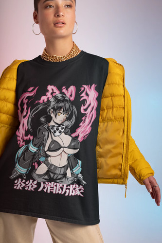 Shirt anime fire force - fire,
