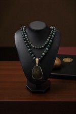 Collana doppio filo pietre