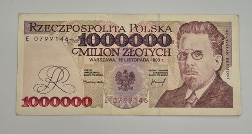 Banconota polonia 1000000 - banconota,
