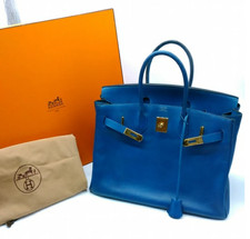 Hermès HERMES Birkin 35 BLEU