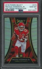 2018 PANINI SELECT #315 MECOLE HARDMAN PSA 10 GEM MINT 2019 XRC PRIZM RDM POP 22