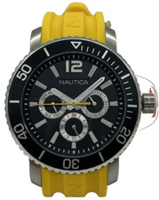 Men nautica watch black dial - men's,