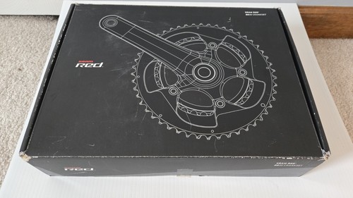 Sram red carbon cranks - red,