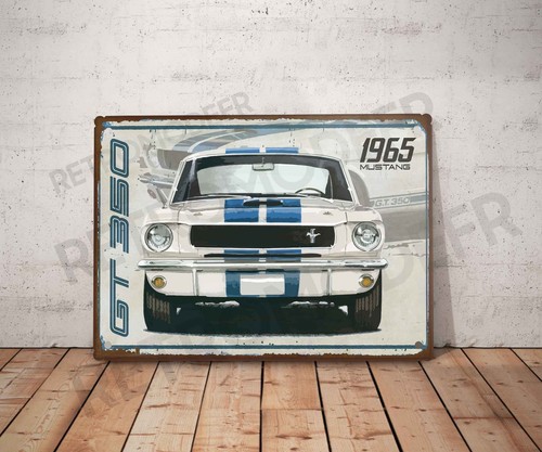 Plaque métal vintage mustang - plaque,