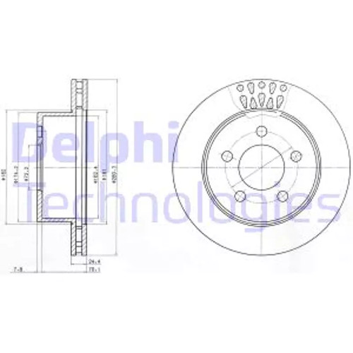 Set freni disco delphi - set, a
