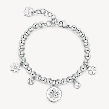 BROSWAY CHAKRA BRACCIALE DA DONNA IN ACCIAIO BHKB244 (4950) FIOCCO DI NEVE