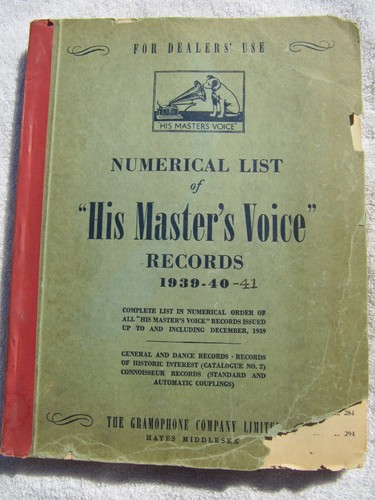 1939 hmv his masters - 1939-41,