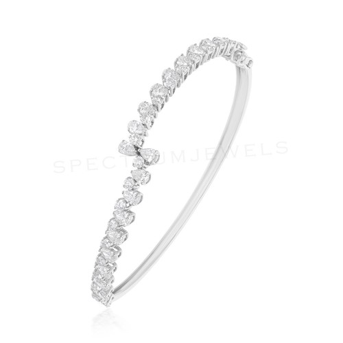 Bracciale rigido oro bianco - rigido,