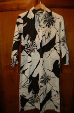 Diana Gallesi, Vestito donna, Floreale bianco nero, cotone, vedi misure, usato