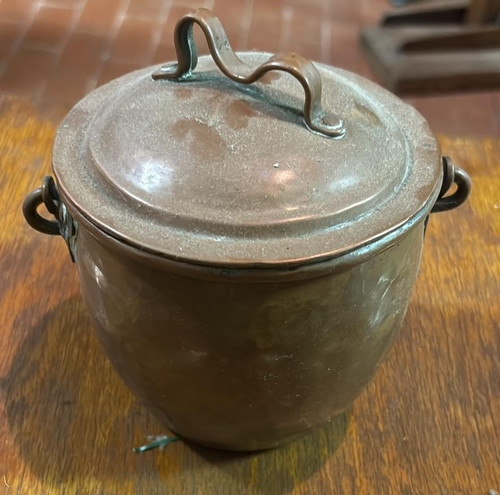 Pentolino antico rame stagno - rame,