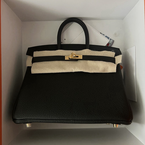 Hermès birkin black - hermès, 25