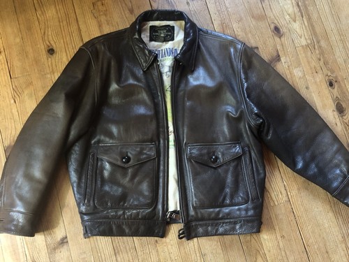Blouson veste cuir aviateur - cuir,