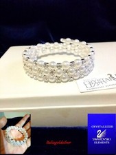 Bracciale Donna SWAROVSKI ORIGINALI Argento Cristalli Gioielli Perle Gioielli