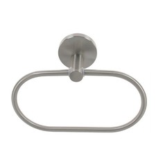 Porta asciugamani ad anello in acciaio satinato accessori da bagno portasciugama