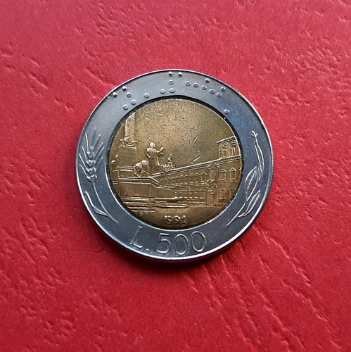 500 lire 1991 - , bimetallico