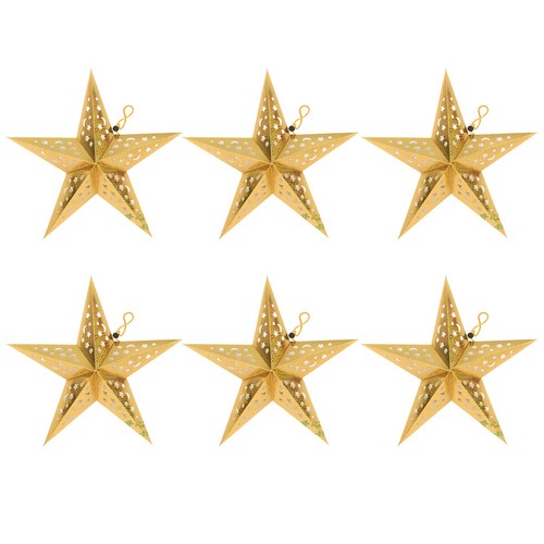 6pcs origami pentagramma