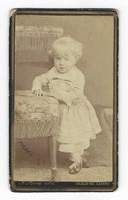 CALALZO NEL CADORE BELLUNO VECCHIA FOTO A GABINETTO BAMBINA (CM.10,5x6,4)