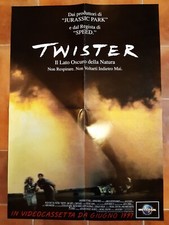 TWISTER (HUNT / PAXTON / DE BONT) - POSTER LOCANDINA DA VIDEOTECA (67X47 CM)