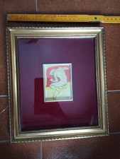 Quadro su lamina oro - Soggetto umano. Firmato. Serigrafia su lastra.
