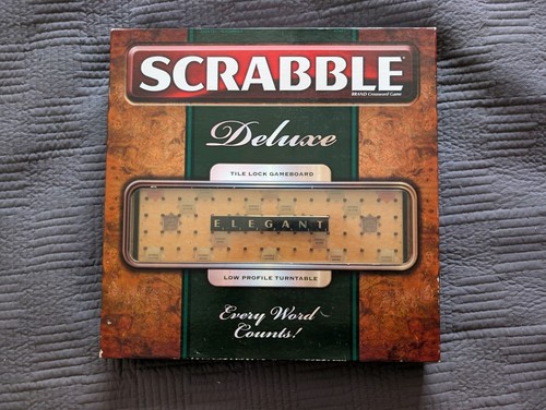 Scrabble deluxe mattel - scrabble,