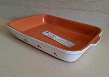 Tegame Vassoio Teglia TERRACOTTA Piral ALBISOLA Italy Forno Decorazioni Ciliegie