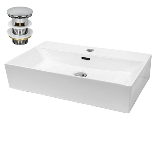 Lavabo ceramica con set - lavabo,