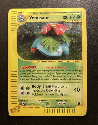 Pokemon card venusaur - pokemon, card-venusaur-
