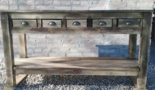 Mobile Bancone Misto Legno Di Recupero 5 Cassetti