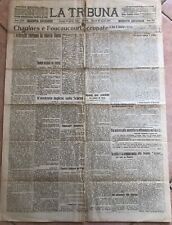Prima Guerra Mondiale WWI La Tribuna giornale originale 1918 Avanzata inglese