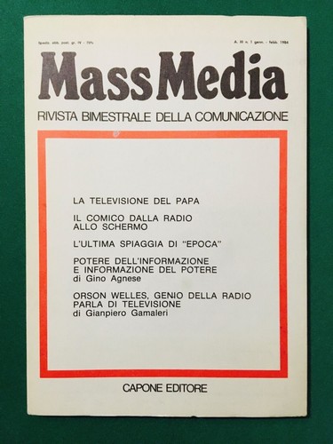Mass media rivista - media,