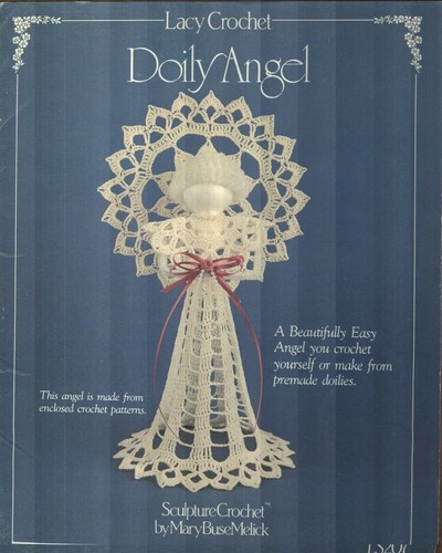 Doily angel bambola pizzo - angel, 6"
