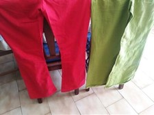 5 pantaloni estate donna zampa pantalone primavera nuovo usati 44 +Omaggi regalo