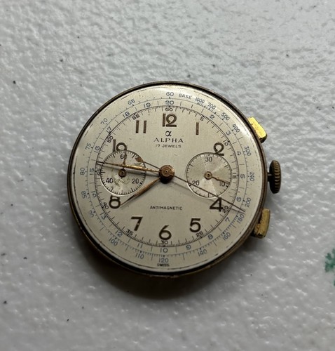 Cronografo vintage alpha - cronografo,