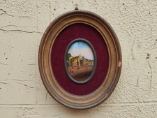 ANTICA MINIATURA OVALE DIPINTA