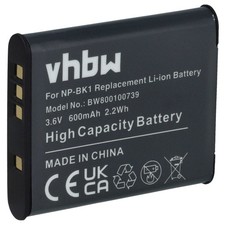 Batterie pour Sony Cybershot DSC-W180 DSC-S950 DSC-S780 DSC-S750 600mAh 3,6V