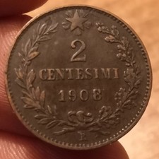 Coin 2 Centesimi 1908 Valore