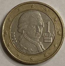 Moneta 1 euro 2002 Mozart