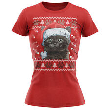 T-shirt natalizia gatto pelo