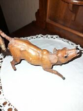 scultura  statua antica  di vitellino  pelle pezzo unico raro vintage