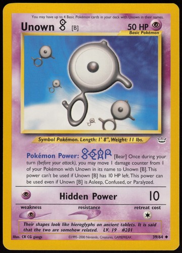 Unown 64 neo - [b],