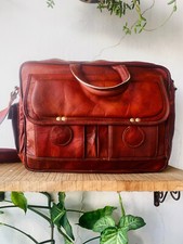 Borsa messenger in pelle di