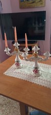 Coppia candelabri ceramica - coppia,